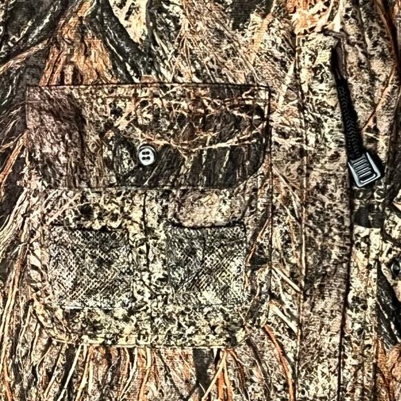 Ol' Tom Turkey‎ Hunting Drake Waterfowl Camo Shirt Mens Medium *Spine Pad Mesh - Picture 2 of 9